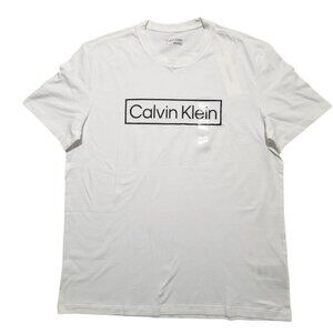 Calvin Klein Men's‎ T-shirt Short Sleeve White Size Large Graphic Print L…